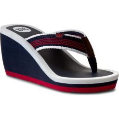 Japonki GIOSEPPO - Marcala 31521 Navy. Niebieskie klapki damskie marki Gioseppo, z tworzywa sztucznego, na obcasie. Za 99,00 zł.