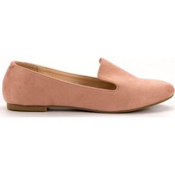 Lily Shoes różowe Zamszowe Lordsy. Różowe baleriny damskie LILY SHOES, bez wzorów, z jeansu, eleganckie, bez obcasa. Za 79,00 zł.