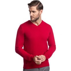 Sweter FABRIZIO SWTR000133. Czerwone swetry męskie na zimę, m, z bawełny. Za 149,00 zł.