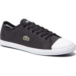 Trampki LACOSTE - Ziane Sneaker 119 1 Cfa 7-37CFA0055312 Blk/Wht. Czarne półbuty damskie Lacoste, bez wzorów, z gumy, bez zapięcia. W wyprzedaży za 209,00 zł.