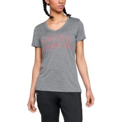 Bluzki damskie: Under Armour Koszulka damska Tech Graphic Twist SSV szare r. L (1309898-040)