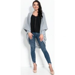 Kardigan I333 szary. Szare swetry damskie Tagless, xl, bez wzorów, z wełny. Za 123,50 zł.