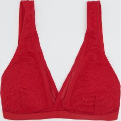 Stanik bez fiszbin - Czerwony. Czerwone biustonosze Sinsay. Za 24,99 zł.