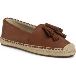 Espadryle MICHAEL MICHAEL KORS - Hana Espadrille 40T0HYFP1L Luggage. Pomarańczowe espadryle damskie MICHAEL Michael Kors, z aplikacjami, ze skóry, bez obcasa, na płaskiej podeszwie. Za 589,00 zł.