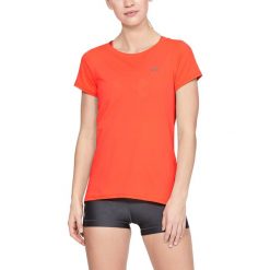 Under Armour HeatGear® Koszulka Pomarańczowy. Pomarańczowe koszulki damskie Under Armour, l, bez wzorów, z elastanu, bez kołnierzyka, z krótkim rękawem. Za 137,95 zł.