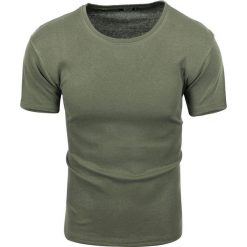 Koszulka męska t-shirt gładki zielony Recea. Zielone koszulki męskie Recea, s, bez wzorów, z bawełny, klasyczne, z klasycznym kołnierzykiem, bez rękawów. Za 17,99 zł.