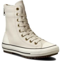 Trampki CONVERSE - Ctas Hi-Rise Boot Leather+Fur 553389C Parchment/Black/Egret. Półbuty damskie Converse. W wyprzedaży za 309,00 zł.