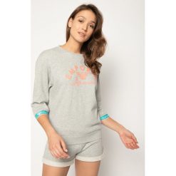 Bluza Emporio Armani Underwear 164320 0P287 03748. Szare bluzy damskie Emporio Armani Underwear, s, bez wzorów, z bawełny, bez rękawów, bez kaptura. W wyprzedaży za 299,00 zł.