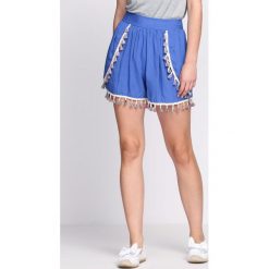 Niebieskie Szorty Selfish Love. Niebieskie szorty damskie Born2be, na lato, xl, bez wzorów. Za 24,99 zł.