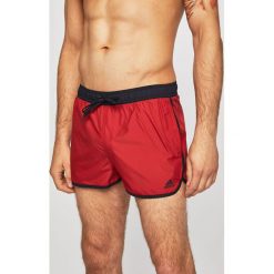 Adidas Performance - Kąpielówki. Czerwone kąpielówki męskie adidas Performance, xl, bez wzorów, z poliesteru. Za 139,90 zł.