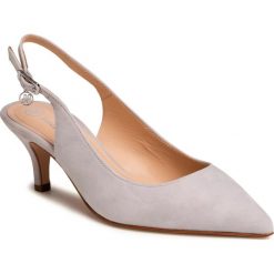 Sandały SOLO FEMME - 48902-02-G15/000-05-00 Jasny Szary. Szare klapki damskie Solo Femme, z aplikacjami, ze skóry, bez obcasa, na obcasie. Za 339,00 zł.