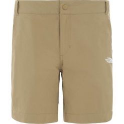 Krótkie spodenki The North Face Exploration T0CN1DPLX - beżowy. Brązowe szorty damskie The North Face, bez wzorów. Za 194,99 zł.