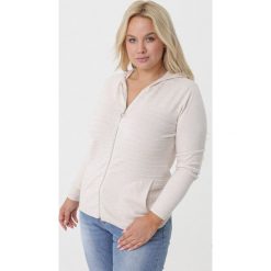 Jasnobeżowy Sweter Tuscan Sun. Brązowe swetry damskie Born2be, xl, w paski, sportowe, z długim rękawem, długie. Za 99,99 zł.