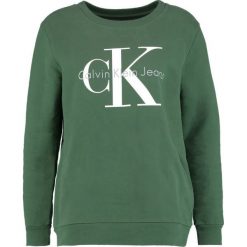 Bluzy rozpinane damskie: Calvin Klein Jeans CREW NECK TRUE ICON Bluza trekking green