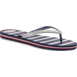 Japonki PEPE JEANS - Rake Esme PLS70068 Silver 934. Szare klapki damskie Pepe Jeans, bez wzorów, z jeansu, bez obcasa. W wyprzedaży za 69,00 zł.