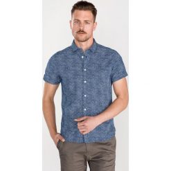 Pepe Jeans Steve Koszula Niebieski. Niebieskie koszule męskie Pepe Jeans, s, bez wzorów, z bawełny, bez kołnierzyka, z krótkim rękawem. Za 309,95 zł.