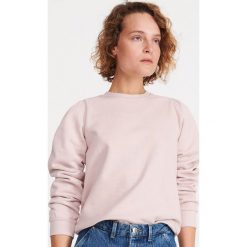 Gładka bluza z bufkami - Różowy. Różowe bluzy damskie Reserved, s, bez wzorów, bez rękawów, bez kaptura. W wyprzedaży za 39,99 zł.
