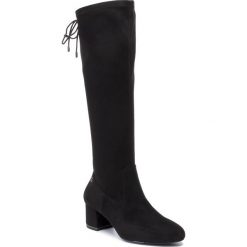 Kozaki TAMARIS - 1-25505-23 Black 001. Czarne kozaki damskie Tamaris, ze skóry ekologicznej, bez obcasa, na obcasie, bez zapięcia. Za 279,00 zł.