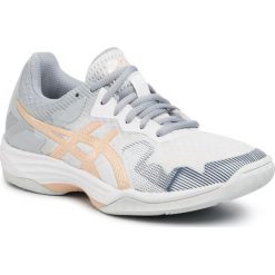 Buty ASICS - Gel-Tactic 1072A035 White/Champagne 102. Szare buty sportowe damskie Asics, z materiału, sportowe, na fitness i siłownię. Za 399,00 zł.