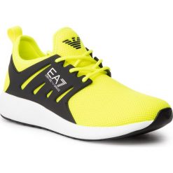 Sneakersy EA7 EMPORIO ARMANI - X8X024 XCC06 00586 Yellow Fluo. Żółte sneakersy męskie EA7 Emporio Armani, bez zapięcia. W wyprzedaży za 389,00 zł.