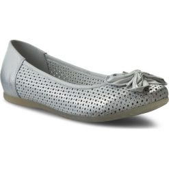 Baleriny damskie: Baleriny QUAZI – 2396 Srebrny