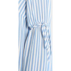 Bluzki asymetryczne: TOM TAILOR DENIM STRIPED TRUMPET SLEEVE BLOUSE Bluzka laguna light blue