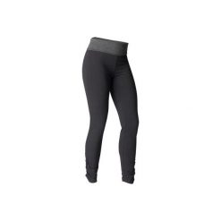 Legginsy do jogi damskie. Czarne legginsy damskie DOMYOS, s, bez wzorów, z elastanu. Za 39,99 zł.