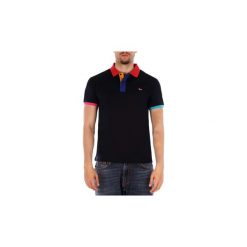 Koszulki polo z krótkim rękawem Harmont Blaine POLO CONTRASTI. Niebieskie koszulki męskie Harmont Blaine, xxl, bez wzorów, polo, z krótkim rękawem, krótkie. Za 588,87 zł.