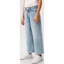 Mango Kids - Jeansy dziecięce Culotte 110-164 cm. Niebieskie jeansy dziewczęce Mango Kids, bez wzorów, z bawełny. Za 89,90 zł.