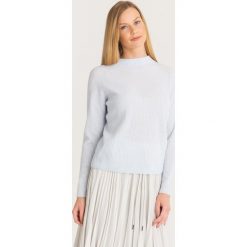 SWETER DIDONE Max Mara Leisure. Niebieskie swetry damskie Max Mara Leisure, s, bez wzorów, z kaszmiru, bez rękawów, bez kaptura. Za 776,30 zł.