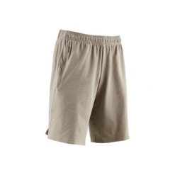 Spodenki Gym & Pilates 500 Douario męskie. Brązowe spodenki sportowe męskie marki Adidas, z bawełny. Za 149,99 zł.