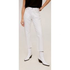 Mango - Jeansy Havana. Białe jeansy damskie Mango, z podwyższonym stanem. W wyprzedaży za 111,90 zł.