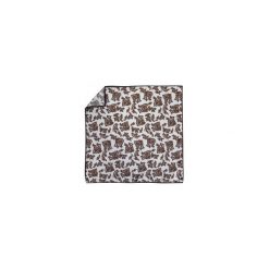 Beżowa jedwabna poszetka w brązowy paisley EJ2. Pomarańczowe poszetki męskie Adam Collection - Krawaty i dodatki, bez wzorów, z jedwabiu, casualowe. Za 58,50 zł.
