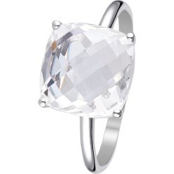Złoty pierścionek z topazem. Szare pierścionki damskie Diamond & Co, z topazem, złote. W wyprzedaży za 725,95 zł.