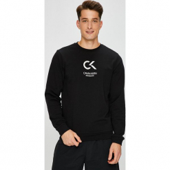 Calvin Klein Performance - Bluza. Czarne bejsbolówki męskie Calvin Klein Performance, l, z nadrukiem, z bawełny, bez kaptura. Za 269,90 zł.