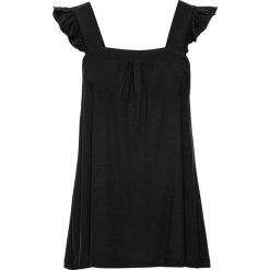 Top z falbanami bonprix czarny. Czarne topy damskie bonprix. Za 37,99 zł.