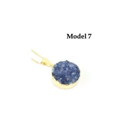 Colare Agat Druza Okrągła złoto. Czerwone naszyjniki damskie Brazi druse jewelry, na imprezę, z agatem, srebrne. Za 170,00 zł.