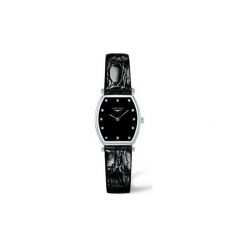 RABAT LONGINES LA GRANDE CLASSIQUE DE LONGINES L4.205.4.58.2. Czarne zegarki damskie LONGINES, ze stali. W wyprzedaży za 3830,00 zł.