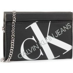 Torebka CALVIN KLEIN JEANS - Chain Cardcase K60K606873 BDS. Czarne torebki klasyczne damskie Calvin Klein Jeans, bez wzorów, z jeansu, wizytowe, bez dodatków. Za 199,00 zł.