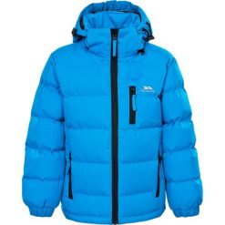 Kurtka zimowa "Tuff" w kolorze niebieskim. Niebieskie kurtki chłopięce Trespass Kids, na zimę, bez wzorów, bez kaptura. W wyprzedaży za 152,95 zł.