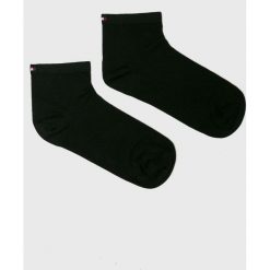 Tommy Hilfiger - Skarpetki (2-pack). Czarne skarpetki damskie marki TOMMY HILFIGER, z elastanu. Za 35,90 zł.