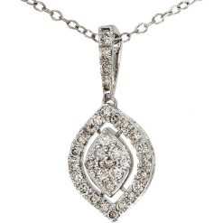 Srebrny naszyjnik z zawieszką z syntetycznego diamentu - dł. 40 cm. Szare naszyjniki damskie Just Diamonds, z diamentem, srebrne. W wyprzedaży za 1332,95 zł.