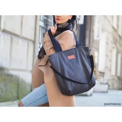 Duża torba shopperka Mili Duo Braid - black. Czarne torebki klasyczne damskie Pakamera, bez wzorów, na ramię, duże, bez dodatków. Za 189,00 zł.
