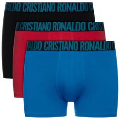 Komplet 3 par bokserek Cristiano Ronaldo CR7 Coupe Classique 8100-49-653. Bokserki męskie Cristiano Ronaldo CR7, bez wzorów, z bawełny. W wyprzedaży za 99,00 zł.