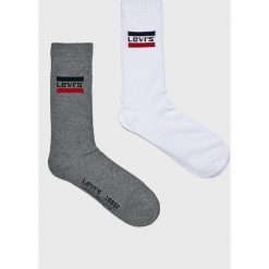 Levi's - Skarpety (2 pack). Białe skarpetki męskie Levi's®, bez wzorów, z elastanu. Za 39,90 zł.