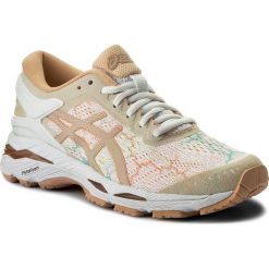 Buty ASICS - Gel-Kayano 24 Lite-Show T8A9N White/White/Apricot Ice 0101. Brązowe buty do biegania damskie Asics, z materiału, asics gel kayano. W wyprzedaży za 519,00 zł.