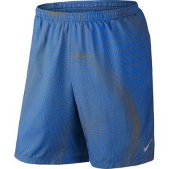 Spodenki i szorty męskie: spodenki do biegania męskie NIKE 7″ DISTANCE PRINTED SHORT / 717966-435