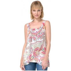 Desigual Top Damski Lorna S Wielokolorowy. Różowe topy damskie Desigual, s. W wyprzedaży za 139,00 zł.