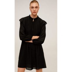 Mango - Sukienka Bobo. Czarne sukienki damskie Mango, na co dzień, s, w kwiaty, z poliesteru, casualowe, bez kołnierzyka, bez rękawów, mini, rozkloszowane. Za 159,90 zł.