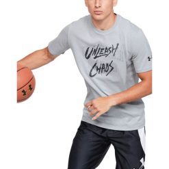 Under Armour Baseline Mantra Koszulka Szary. Szare podkoszulki męskie Under Armour, xxl, z nadrukiem, z bawełny, z krótkim rękawem. Za 119,95 zł.
